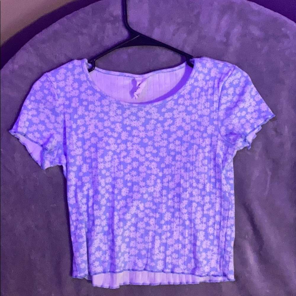 blue short sleeve